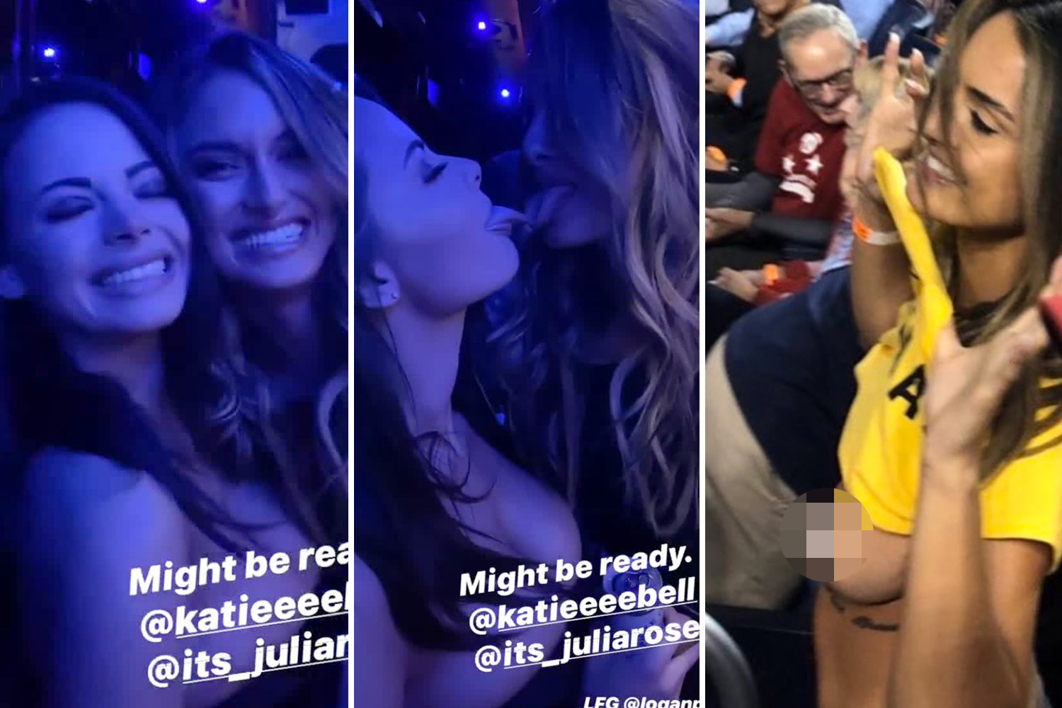  Julia Rose was ringside for Logan Paul vs KSI just weeks after her World Series strip