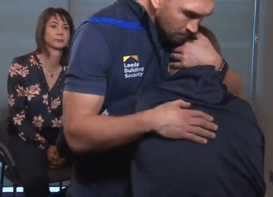  Former Leeds team-mate Kevin Sinfield came in to offer a shoulder to cry on