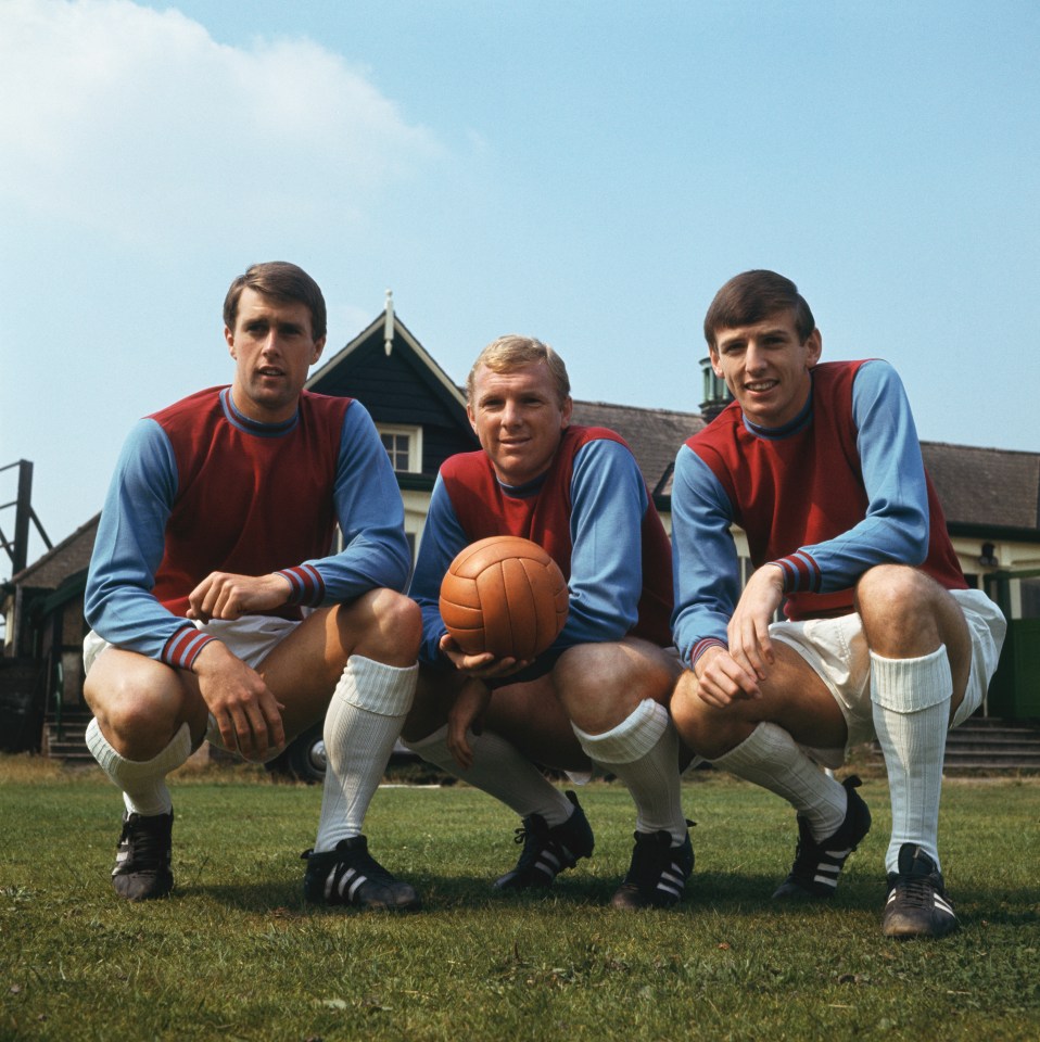  West Ham said Moore, Hurst and Peters as 'will stand eternal as West Ham United’s three proudest sons'