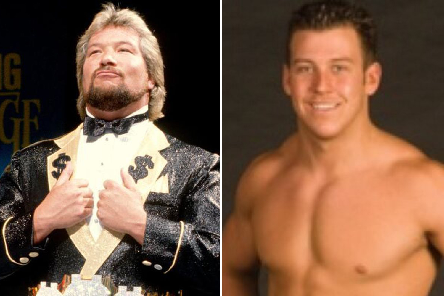  Brett DiBiase (right), inducted his father Ted (left), into the WWE Hall of Fame in 2010