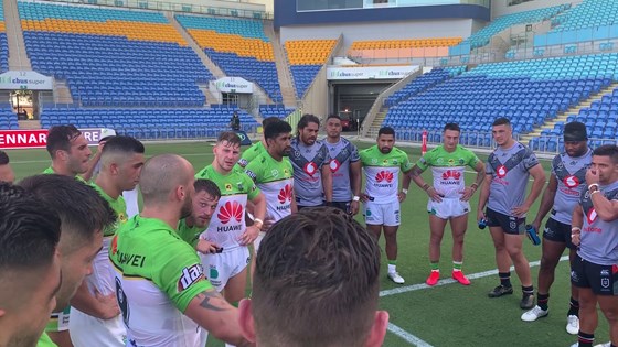  New Zealand Warriors 'hosted' Canberra Raiders in Queensland