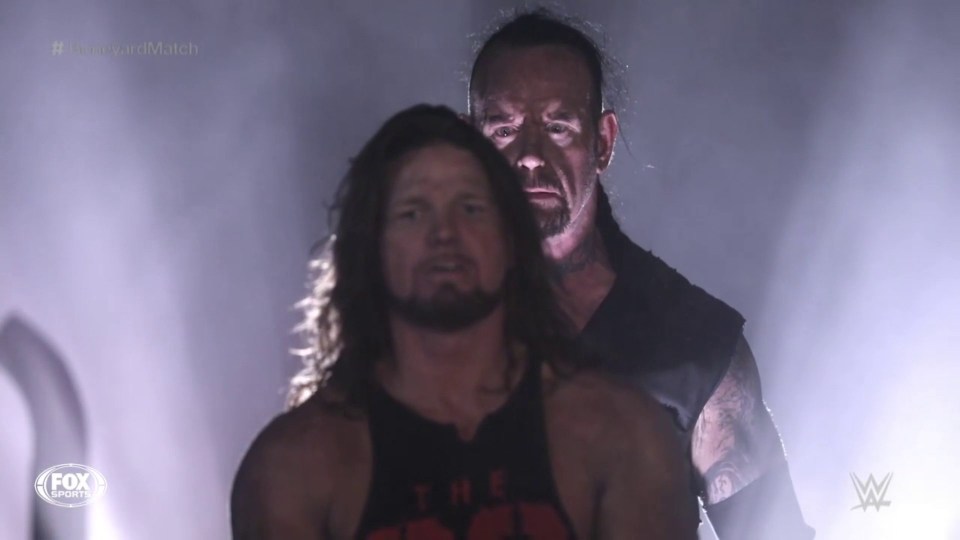  The Undertaker defeated AJ Styles in their WrestleMania 36 BoneYard Match