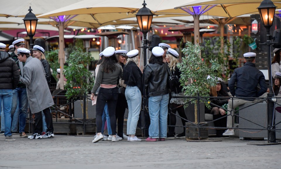  Swedish high school final year student celebrate their graduation in Stockholm