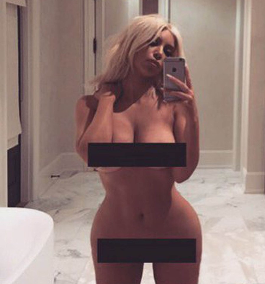 Kim sent her hundreds of millions of followers wild with this naked selfie