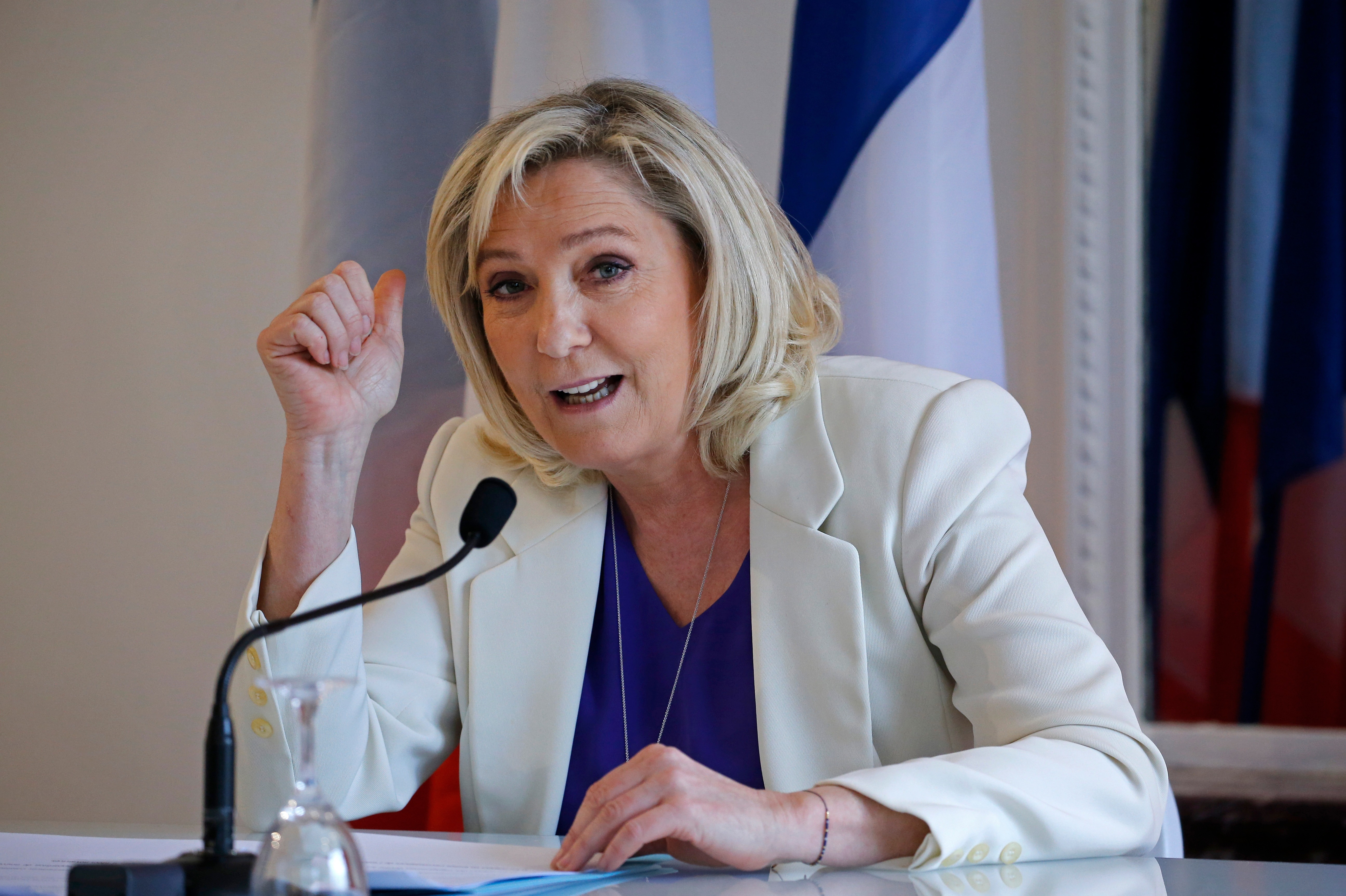 Marine Le Pen is considered to be "on course to beat Macron at next election"