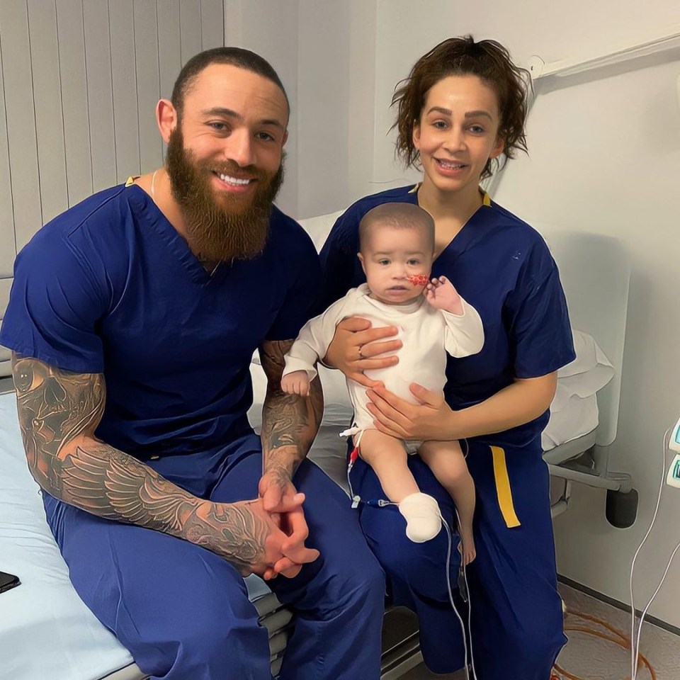 Ashley Cain and Safiyya Vorajee with their late baby girl