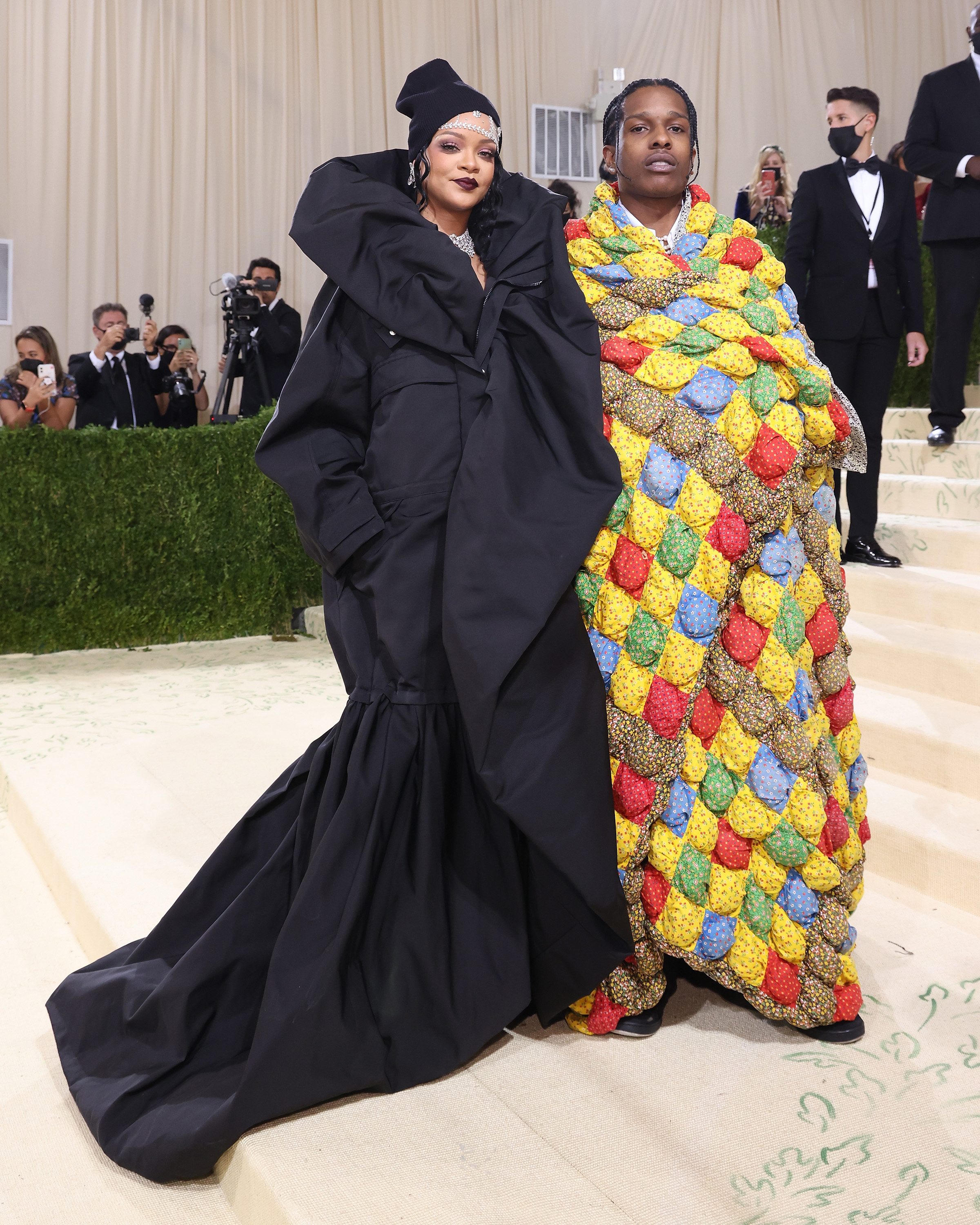 Rihanna and A$AP Rocky at the Met Gala 2021