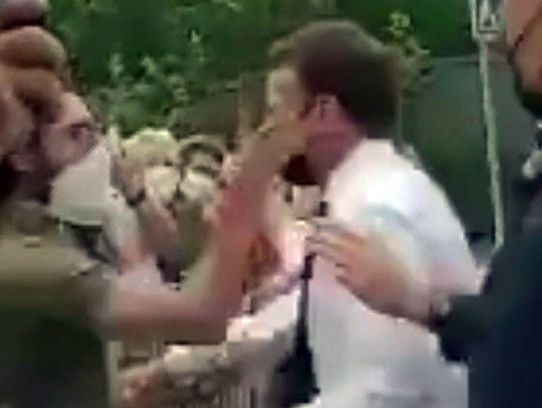 Marcon was slapped by a Hitler-loving fanatic during a walkabout earlier this month