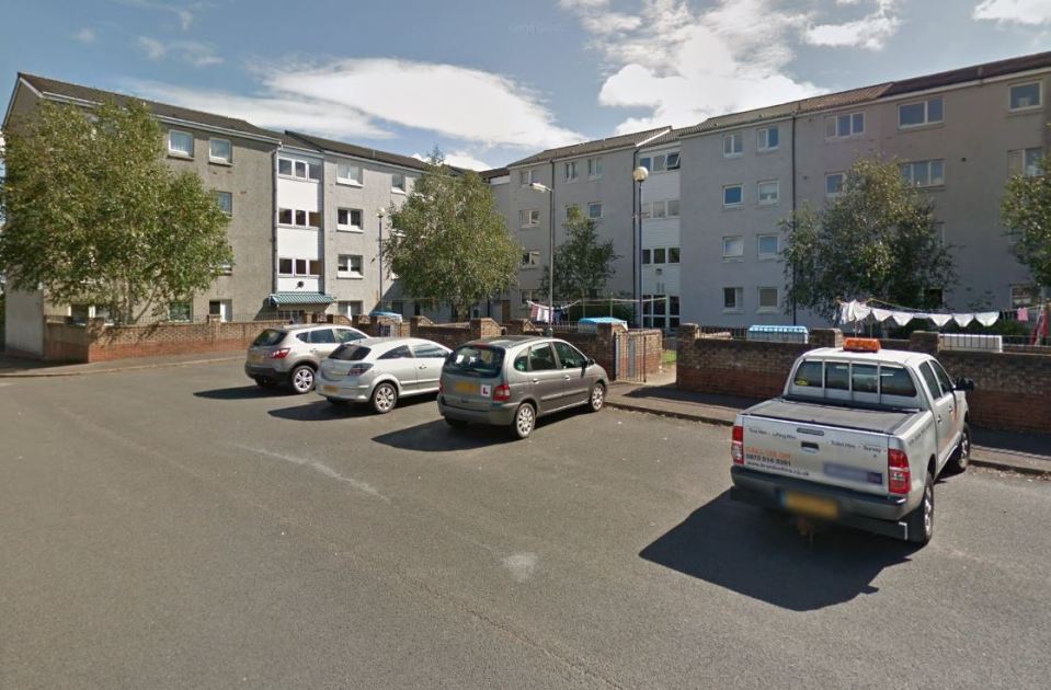 A toddler has been seriously hurt in a plunge from a fourth-floor window