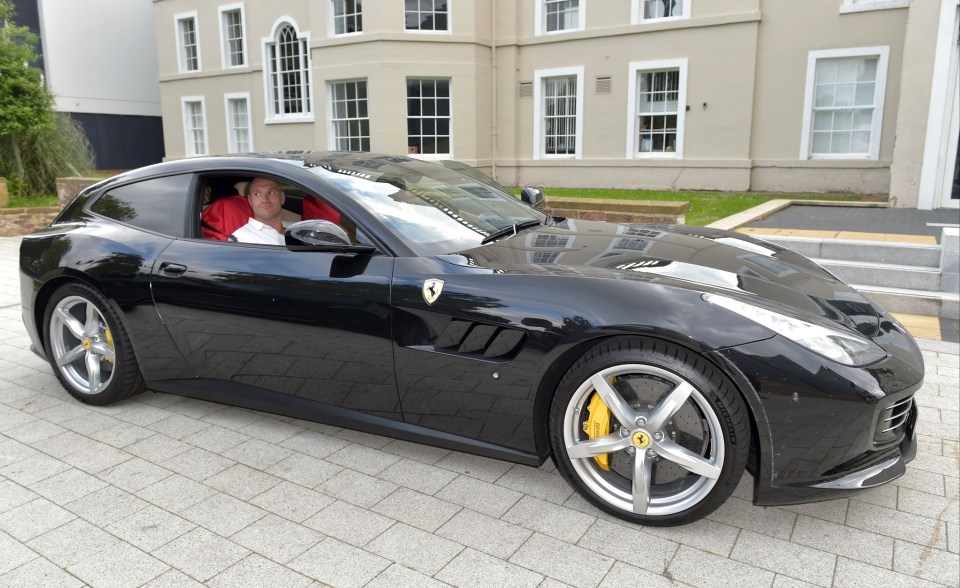 Fury added a £250,000 Ferrari GTC4Lusso to his car collection in 2019