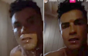 Watch Ronaldo's 'accidental' Instagram live video as Man Utd ace sits in sauna