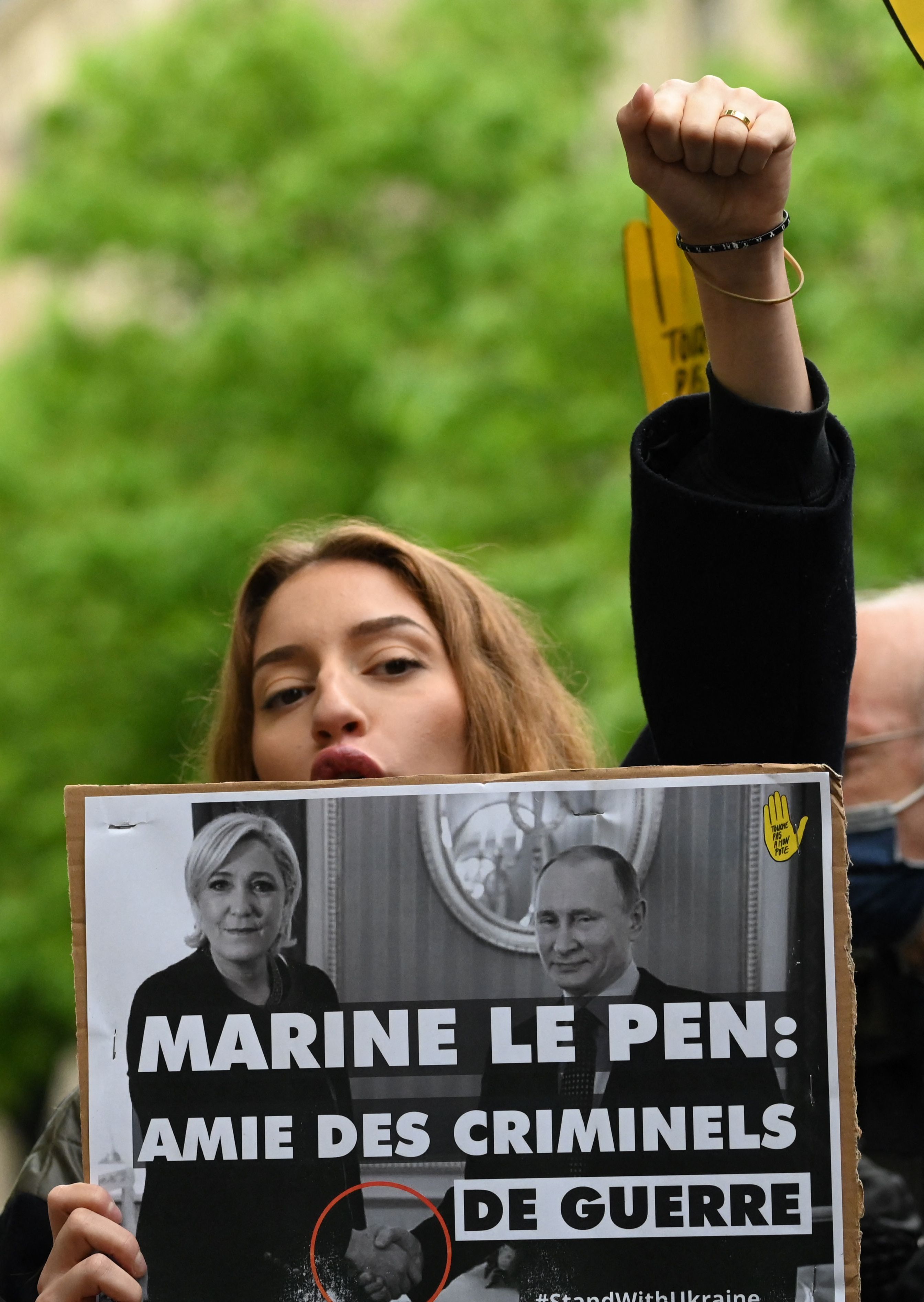 Many consider her racist, others a Vladimir Putin stooge, but here in Arras, in the Pas-de-Calais region, they fervently chanted: 'Marine for President'