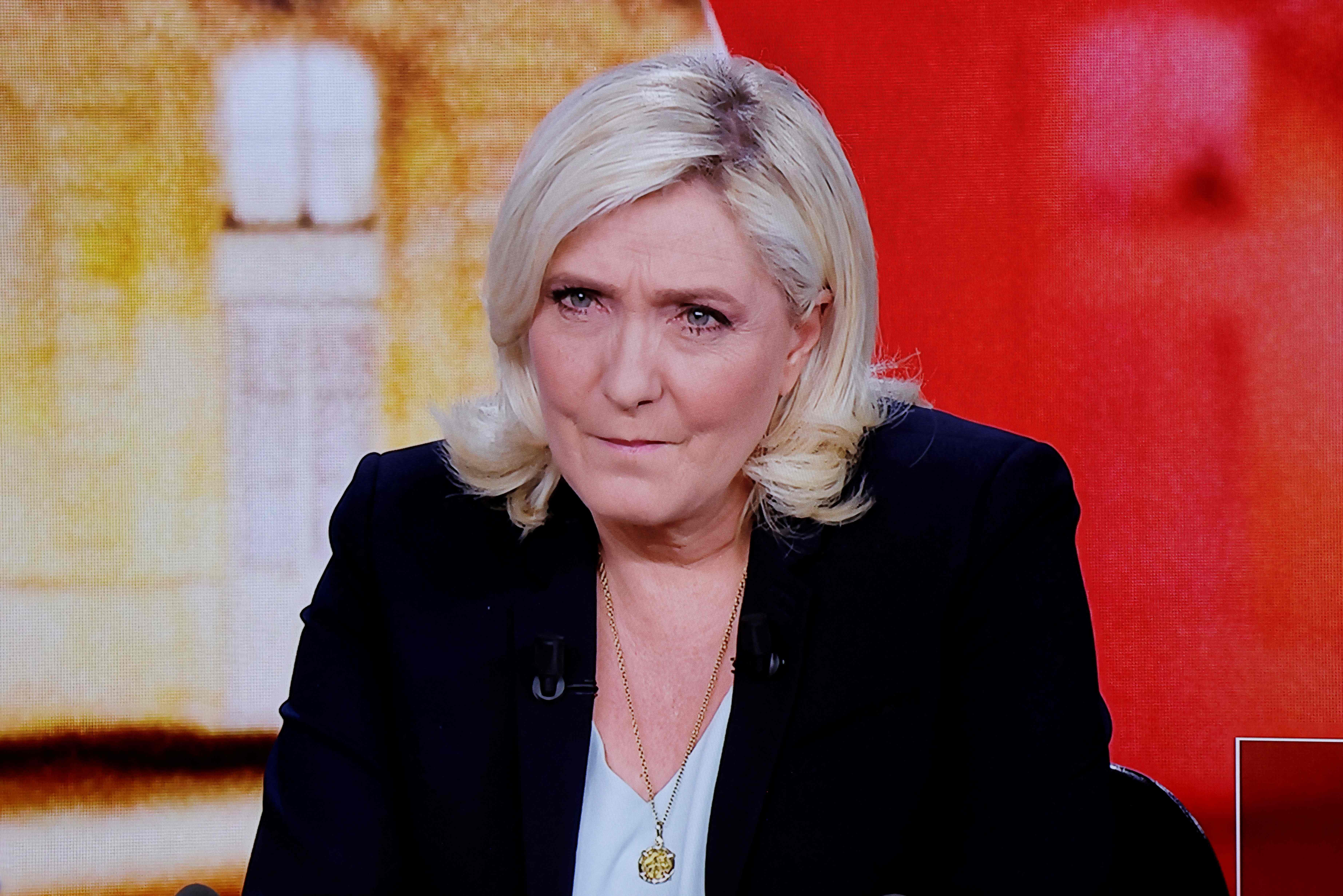 Marine Le Pen has discussed her plans to ban all religious clothing in public like Muslim headscarves