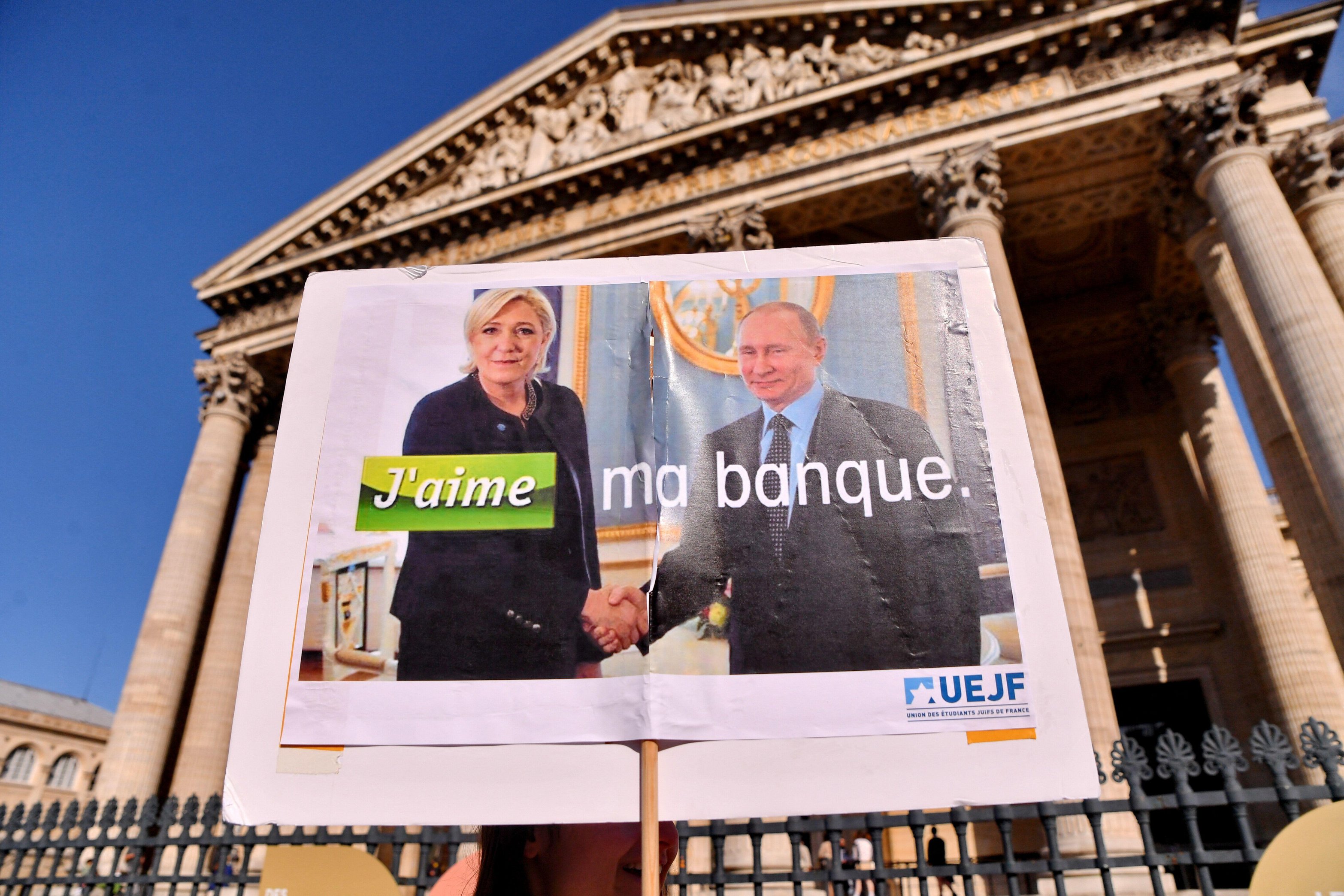 Le Pen's links to Putin have come under question in the lead up to the election