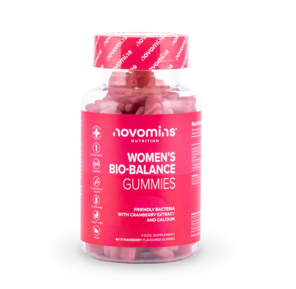 These bio-balance gummies contain probiotics to stop bloating and issues such as thrush, plus cranberry extract, which can help deal with cystitis