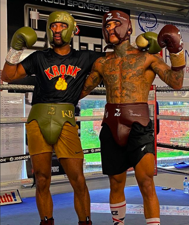 Kell Brook and Conor Benn after their infamous sparring session