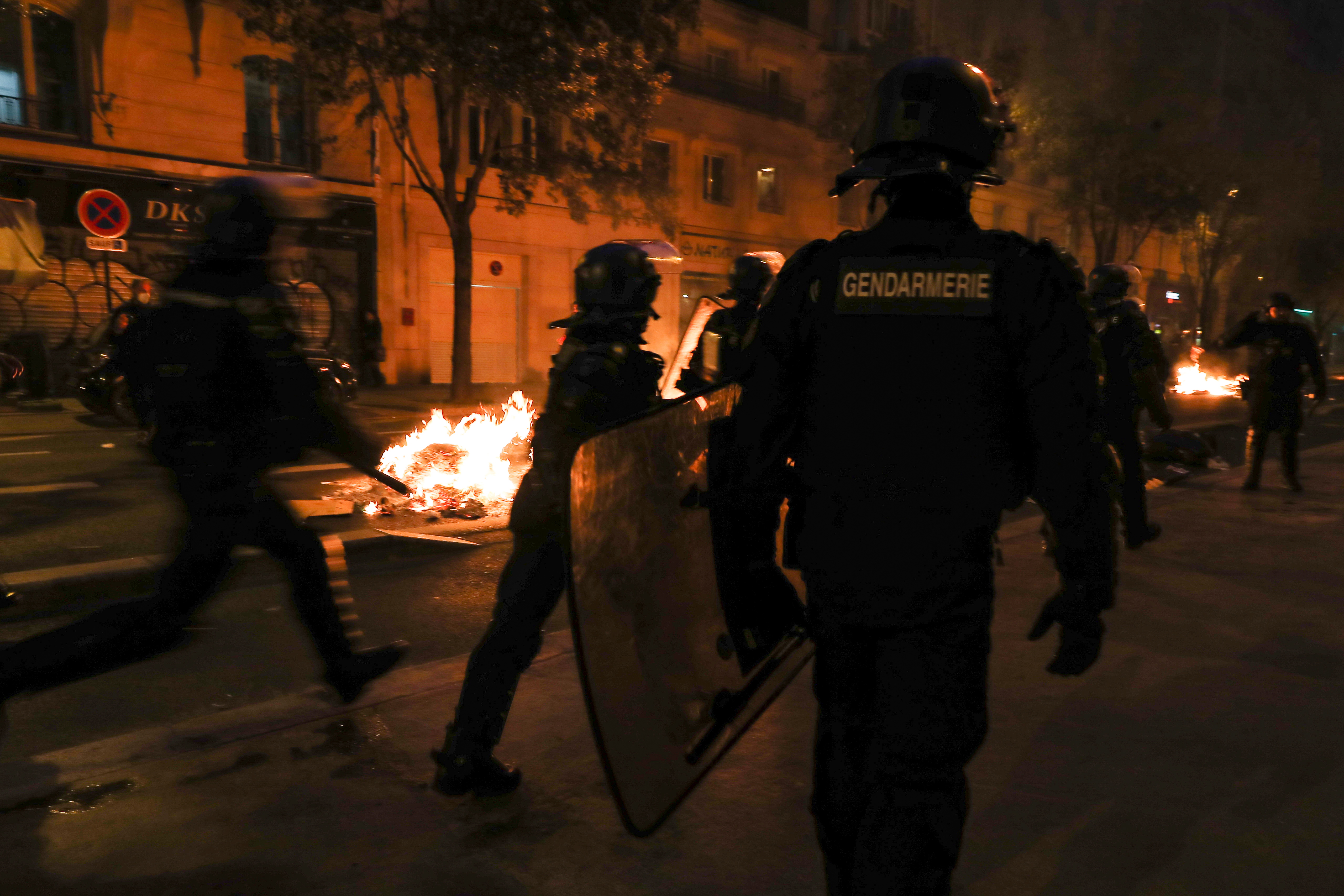 Protests have broken out once again over Macron's hated pension age increase