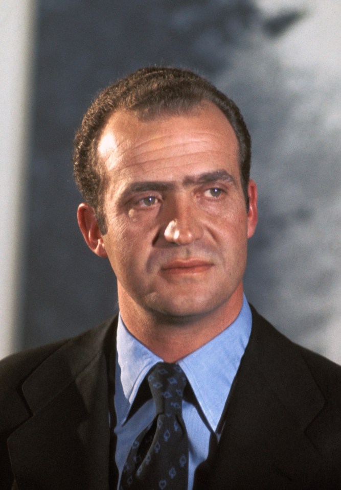 Juan Carlos in 1975 in Chambord, France