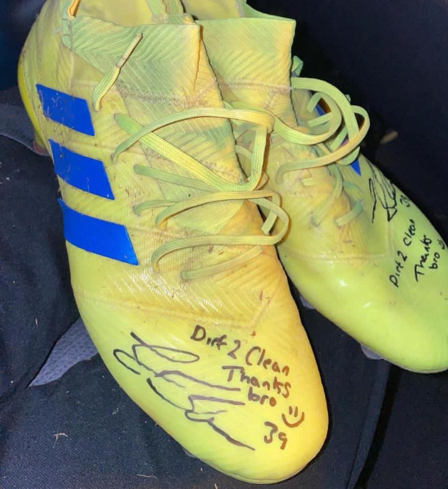 He has two pairs of McTominay's match-worn boots