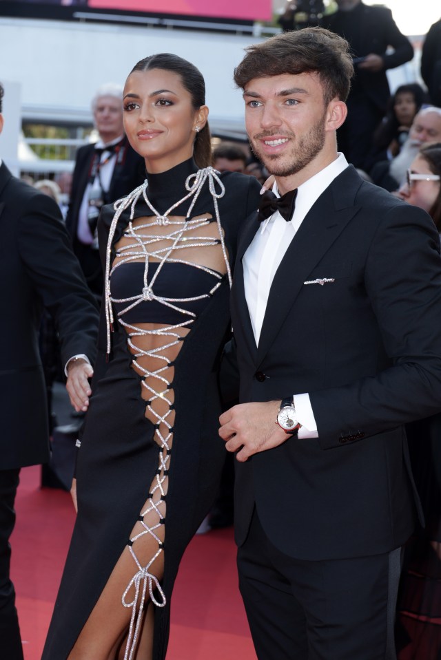 Francisca Cerqueira Gomes took to the red carpet alongside Pierre Gasly