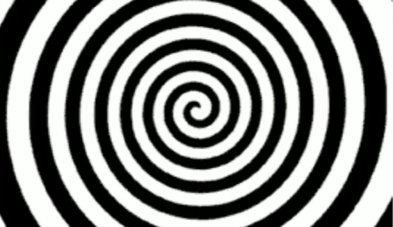 Tests showed that if the spiral was moving clockwise it improved people's ability to read fine print (credit: Magic-Tricks)