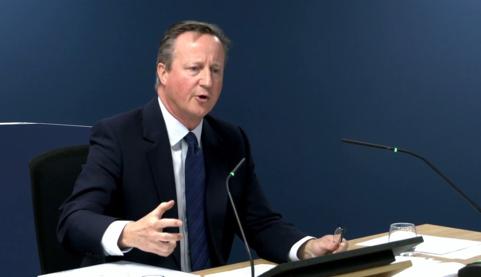 Former Prime Minister David Cameron gave evidence for the Covid inquiry