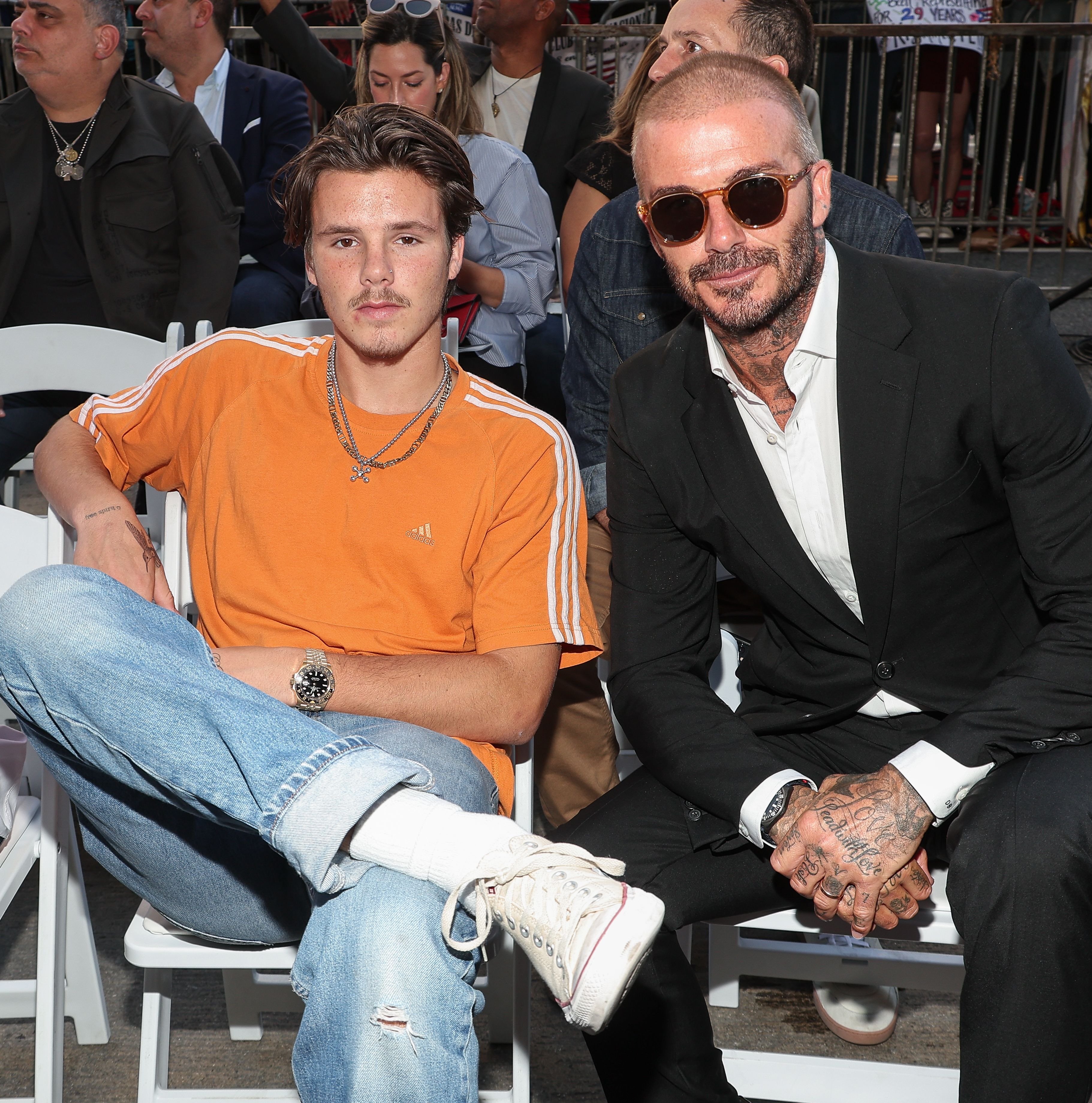 David Beckham took his son to get a tattoo