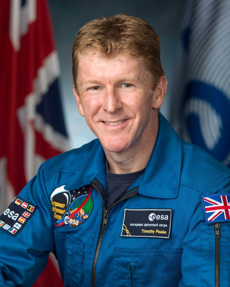 British astronaut Tim Peake