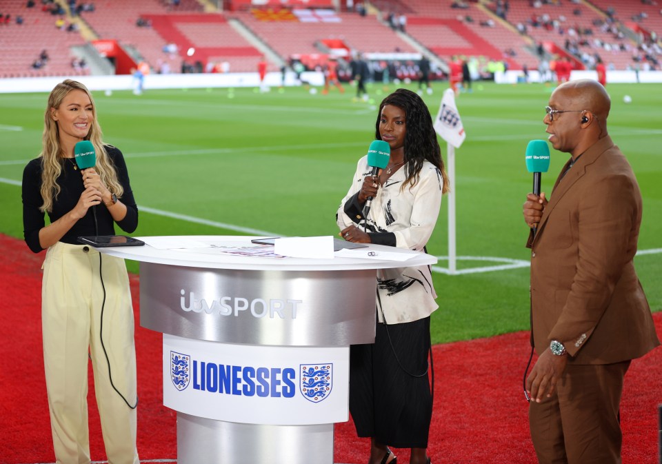 The presenter is ITV's host for Lionesses coverage