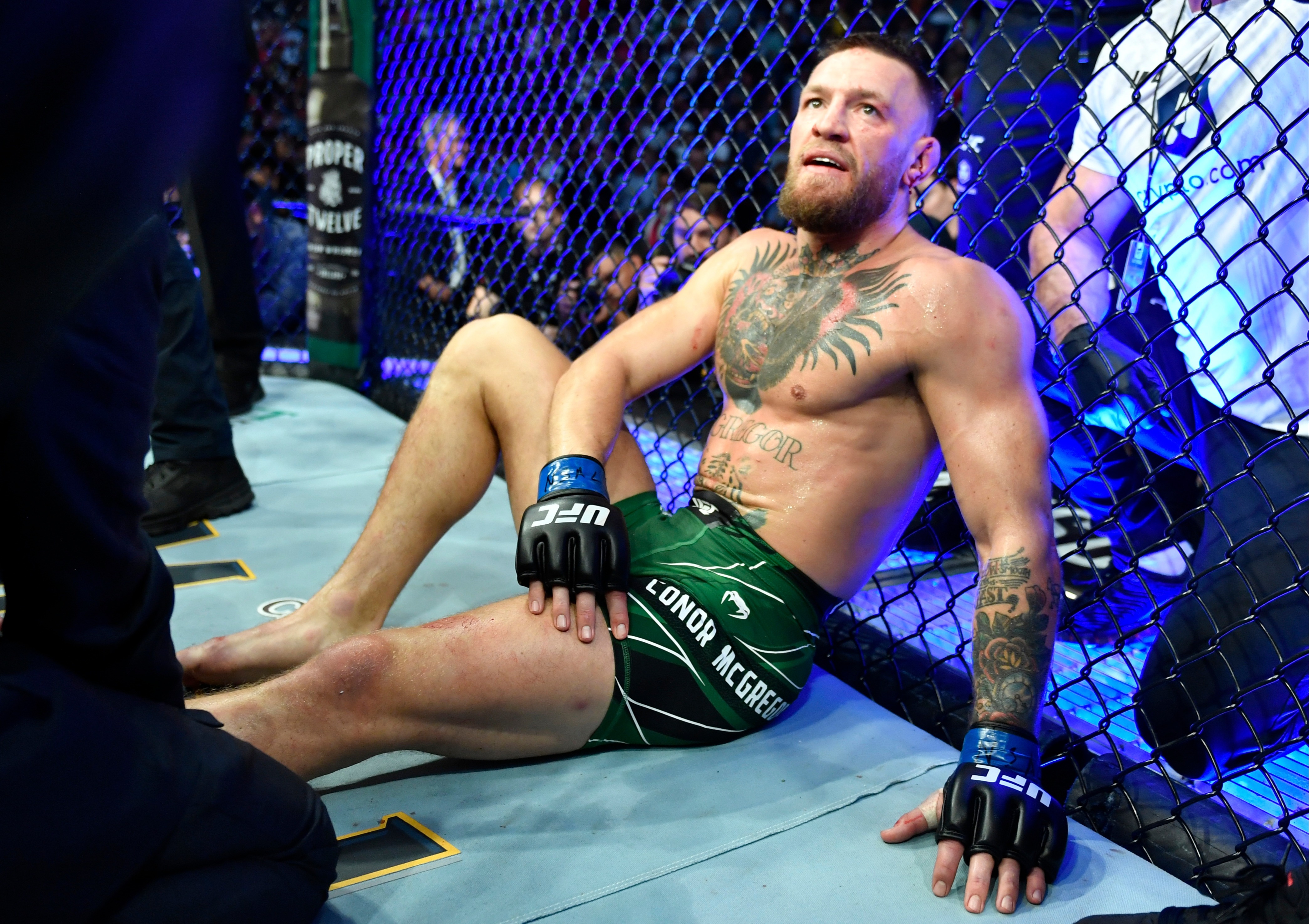 McGregor has not fought since breaking his leg in 2021