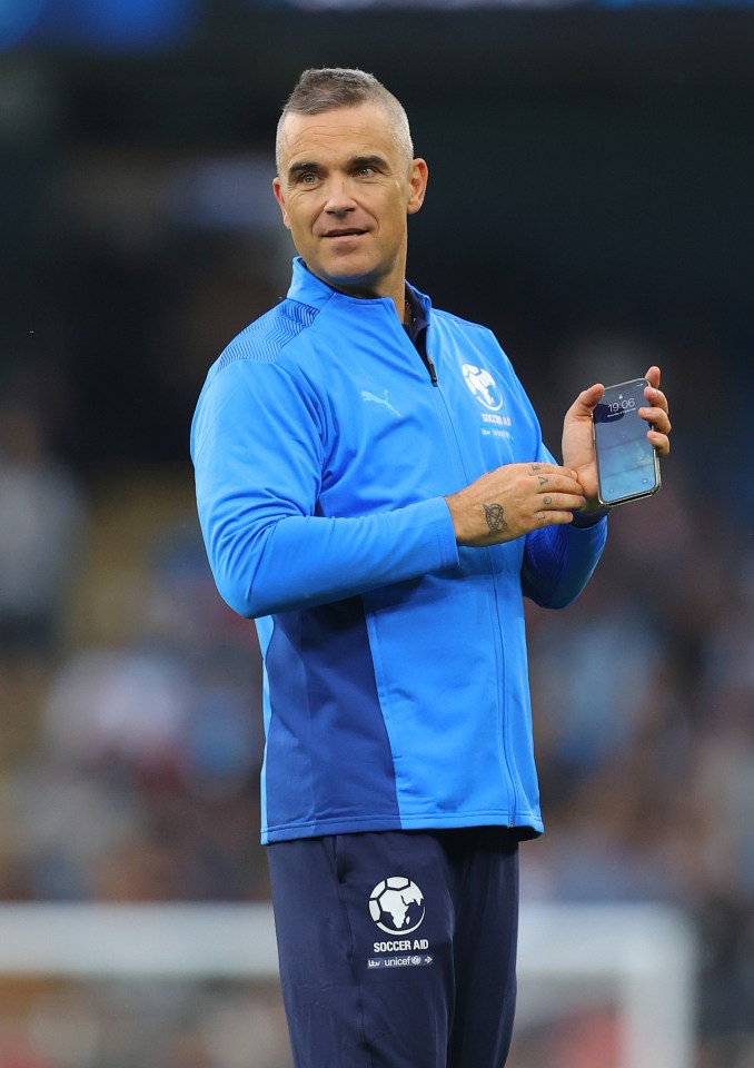 Robbie will be a co-manager at 2024's Soccer Aid