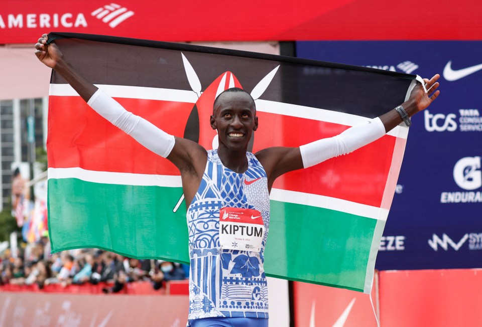 Kiptum ran the Chicago race in a world record time of two hours and 35 seconds on October 8, 2023