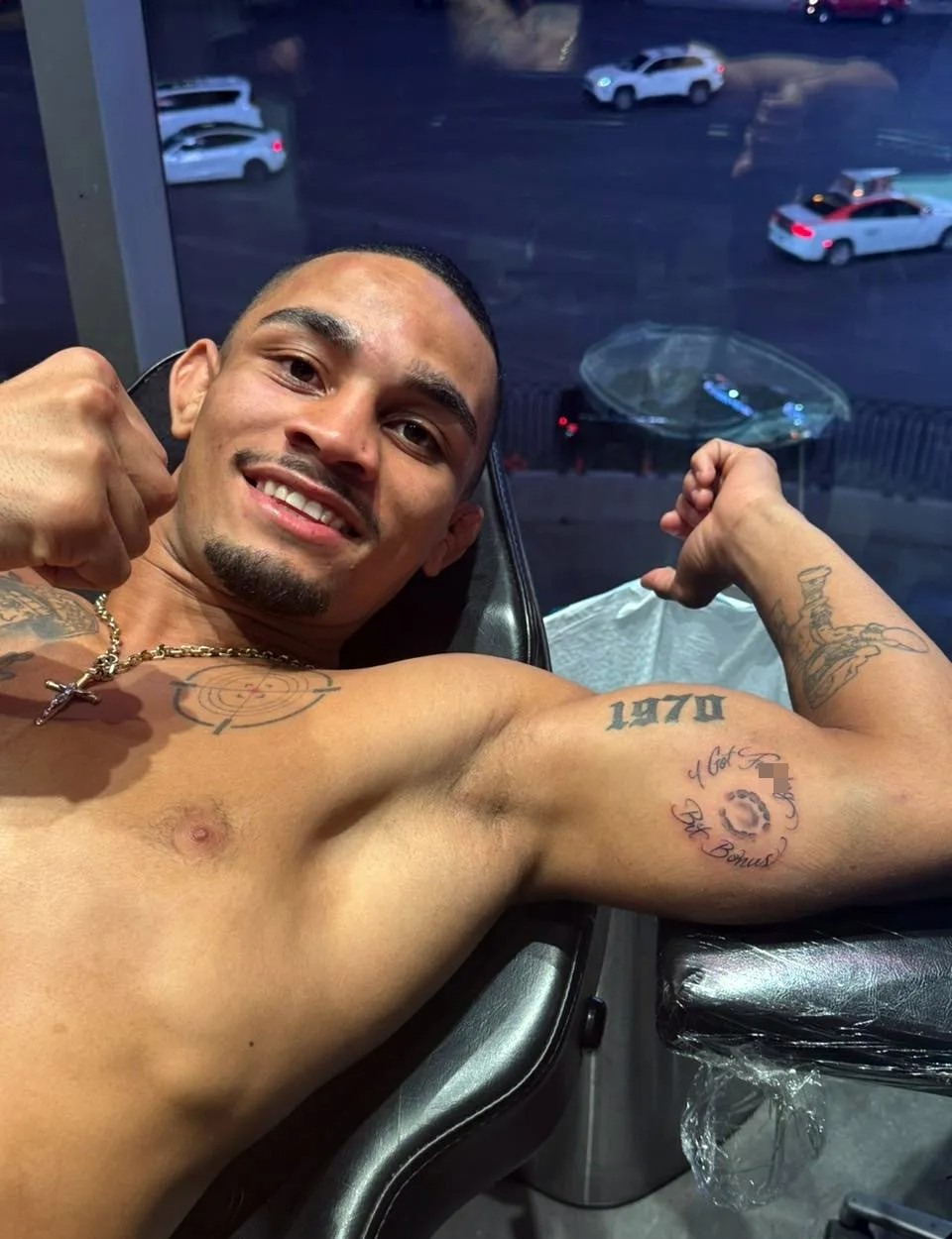 Lima saw the funny side of the bite - which he got a post-fight tattoo of