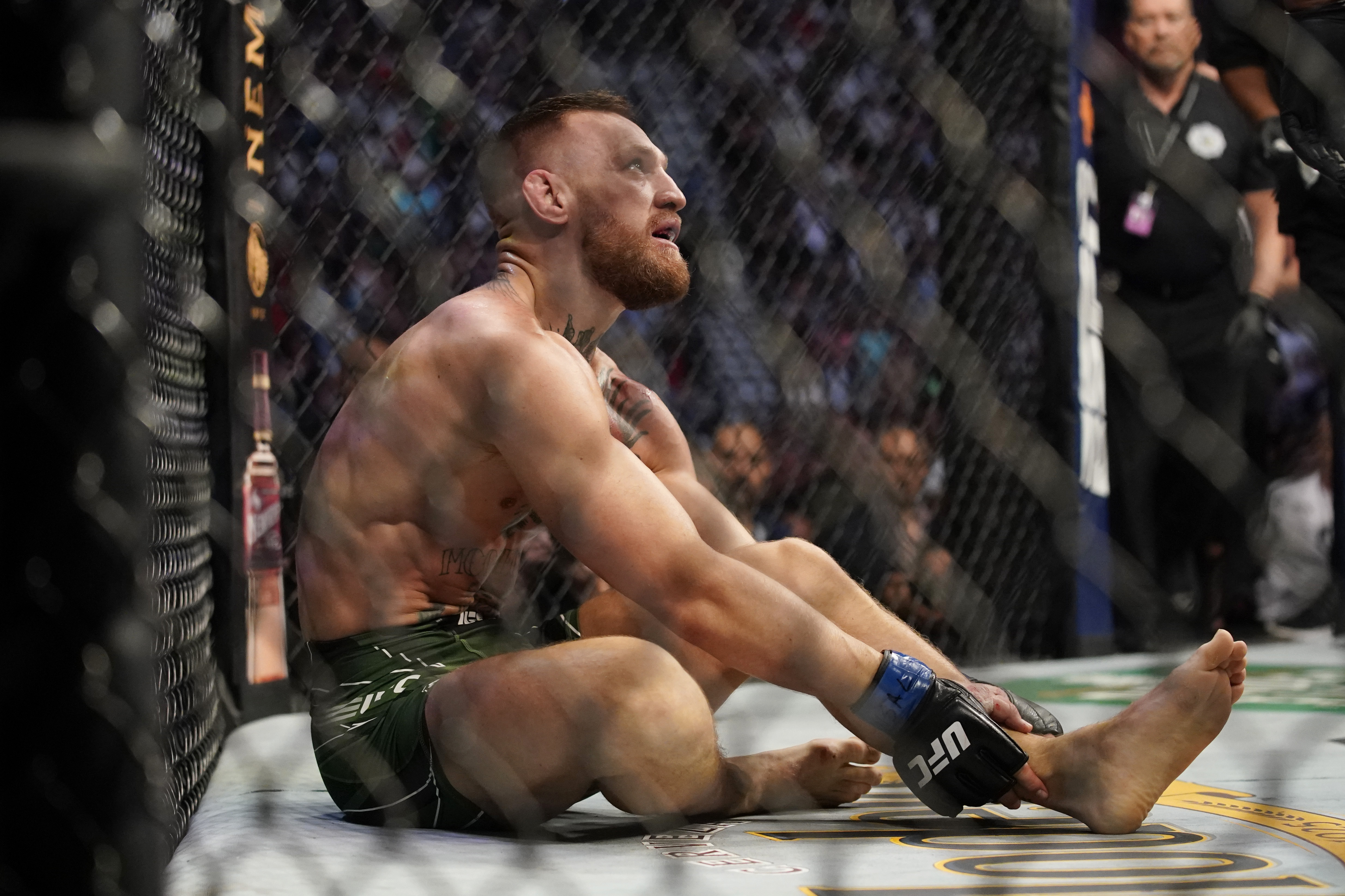 Conor McGregor hasn't set foot inside the octagon since breaking his leg in July 2021