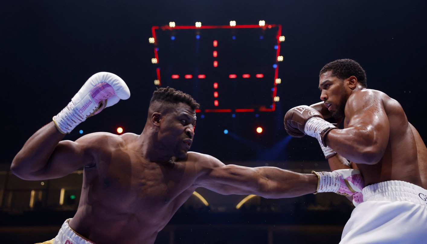 Francis Ngannou fought Anthony Joshua in a lucrative Saudi showdown last week