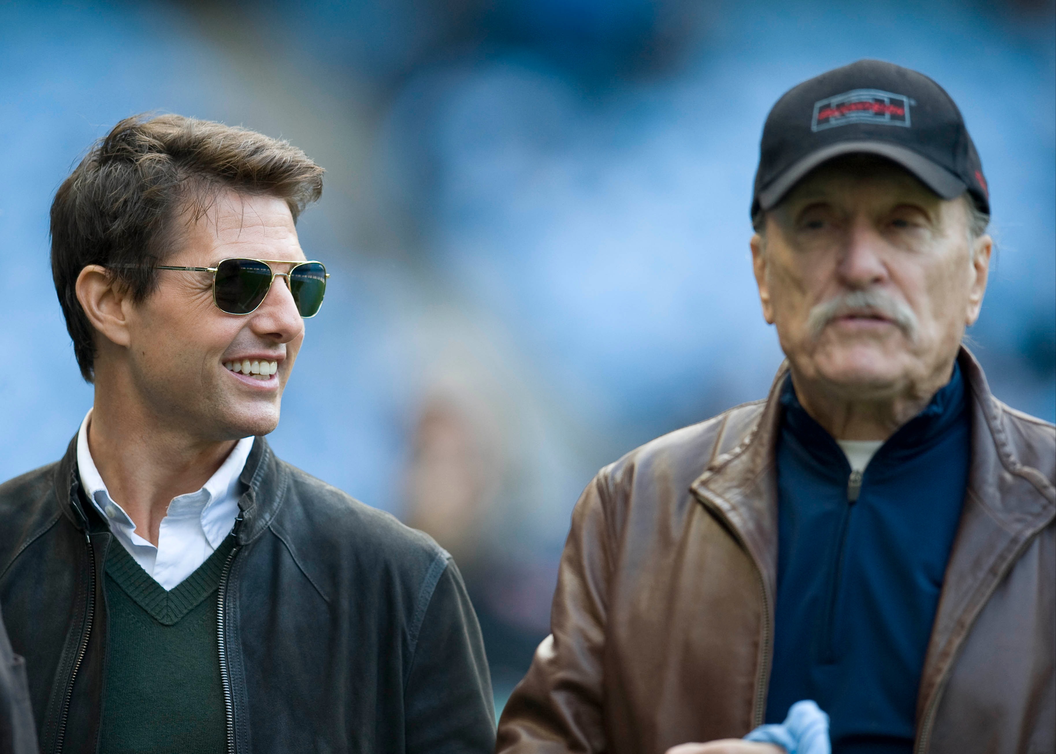 Hollywood legends Tom Cruise and Robert Duvall popped into the Etihad