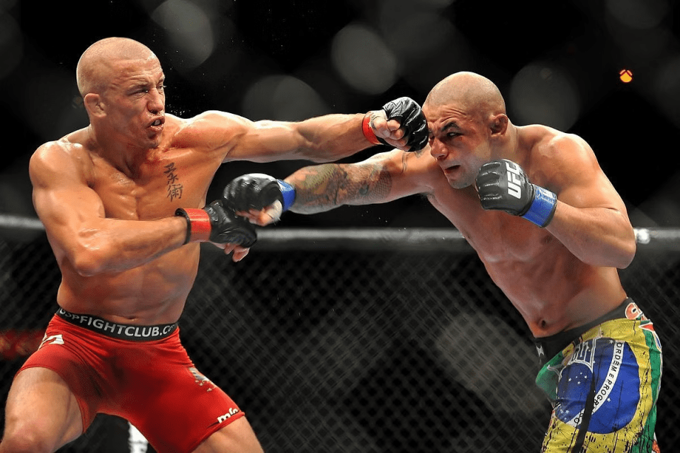 Georges St-Pierre defeated a surging Thiago Alves in the co-main event of UFC 100