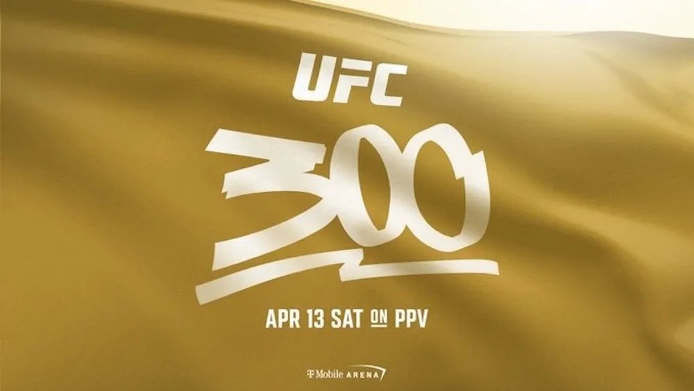 UFC 300 takes place at The T-Mobile Arena on April 13