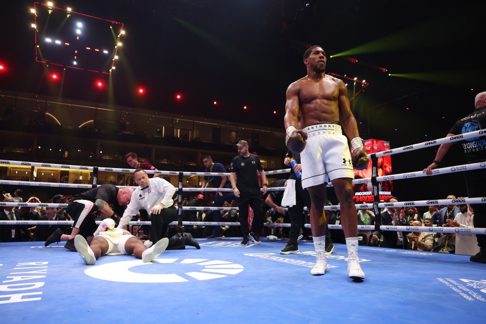 Joshua brutally knocked out Francis Ngannou last month