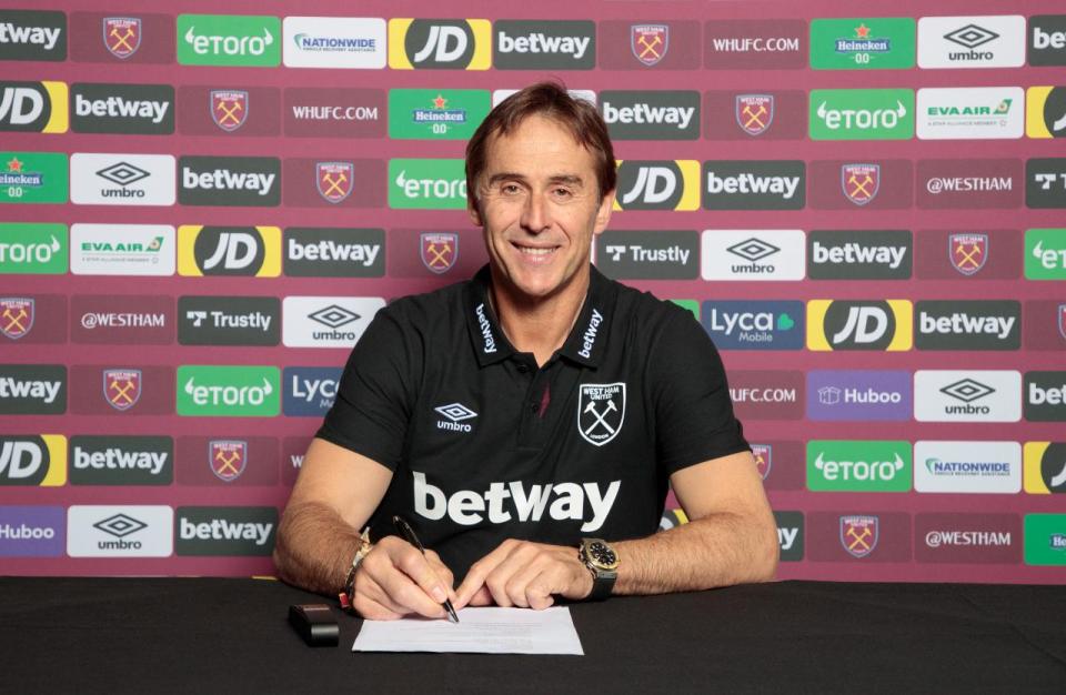 Julen Lopetegui has been announced as West Ham manager