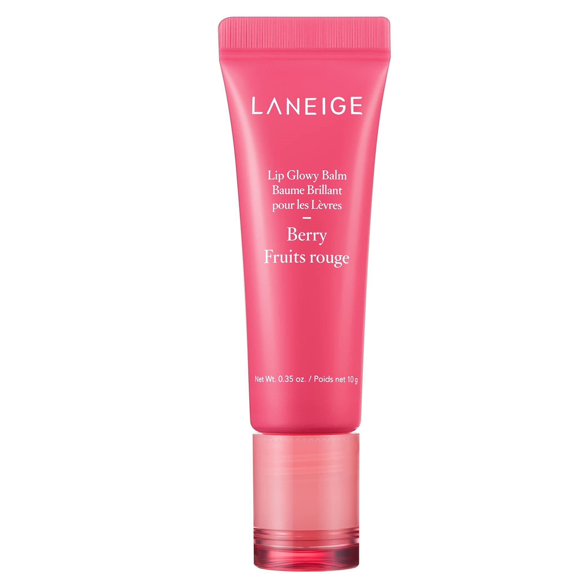 Molly's make-up bag essentials include Laneige lip balm, mascara and a setting powder