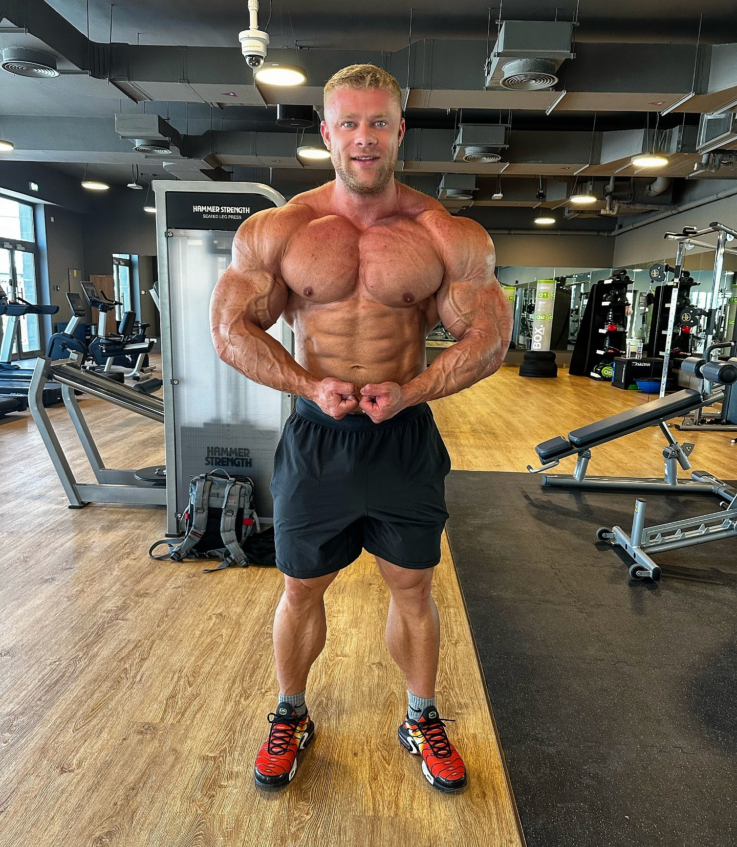 He has even taken up bodybuilding and is now billing himself as an 'international physique coach'