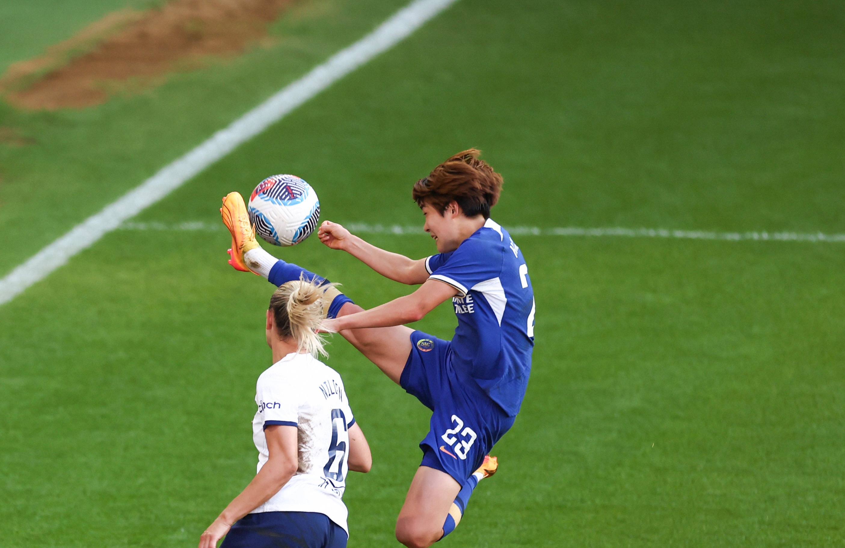 Maika Hamano's strike against Tottenham secured victory for Chelsea in their penultimate game of this WSL season