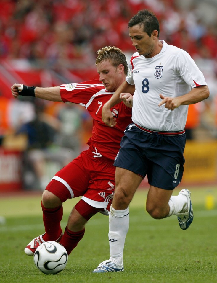 Birchall took on Frank Lampard & Co in the 2006 World Cup