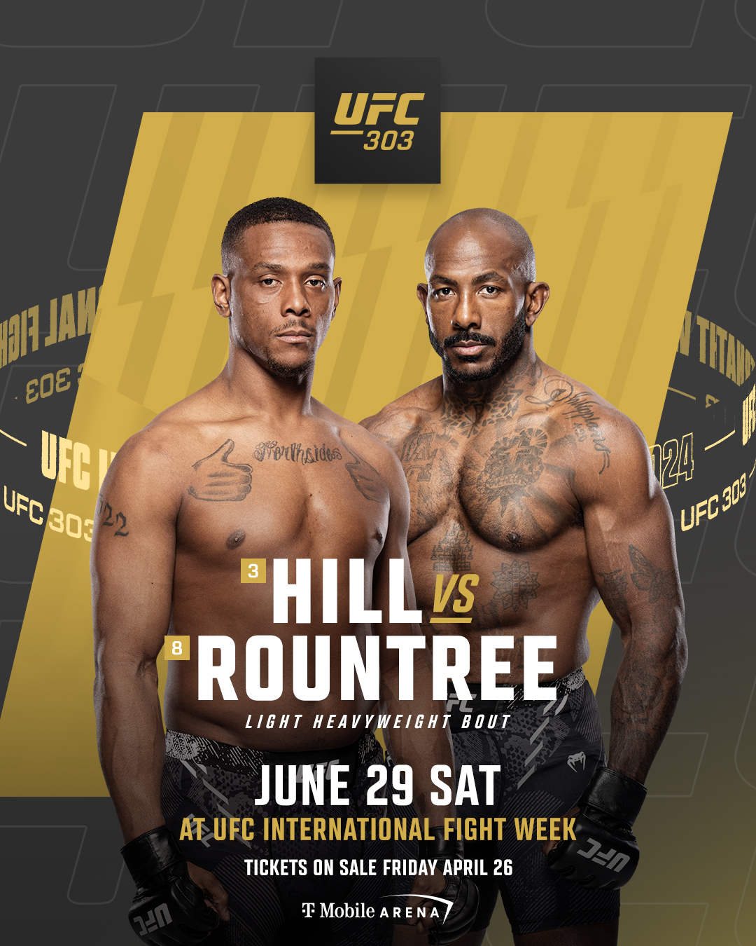 Jamahal Hill vs Khalil Rountree was supposed to serve as the co-main event