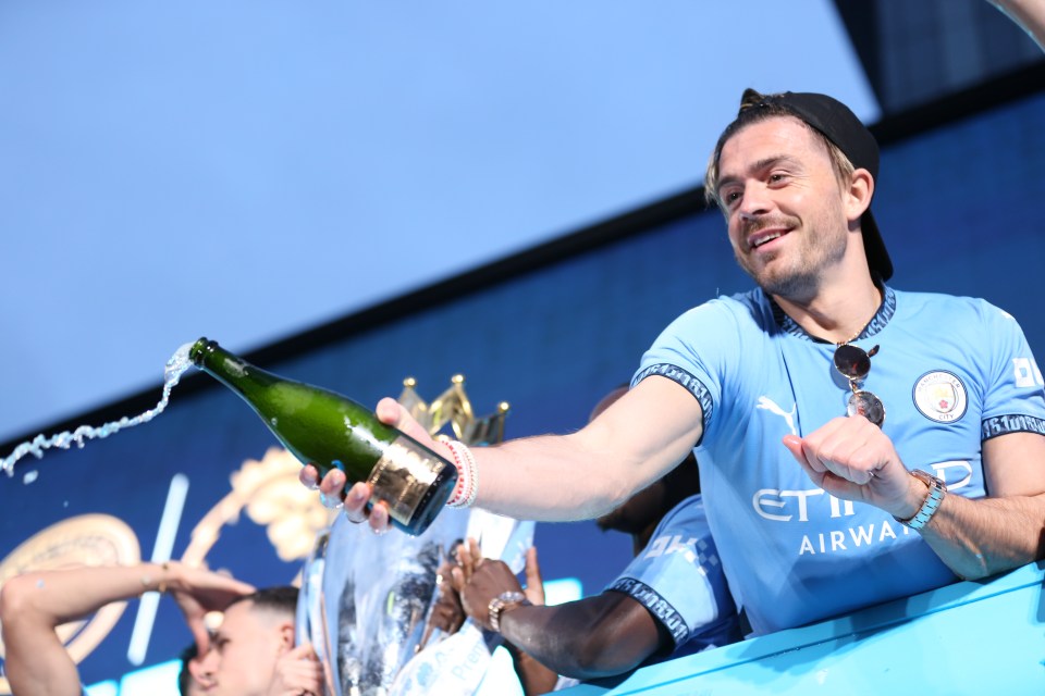 Jack Grealish was the life of Man City's title party