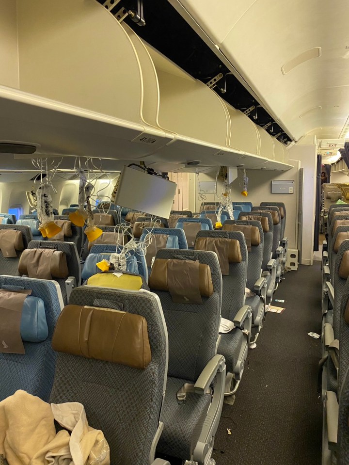 The aftermath of the panicked Singapore Airlines flight battered by 'severe' turbulence