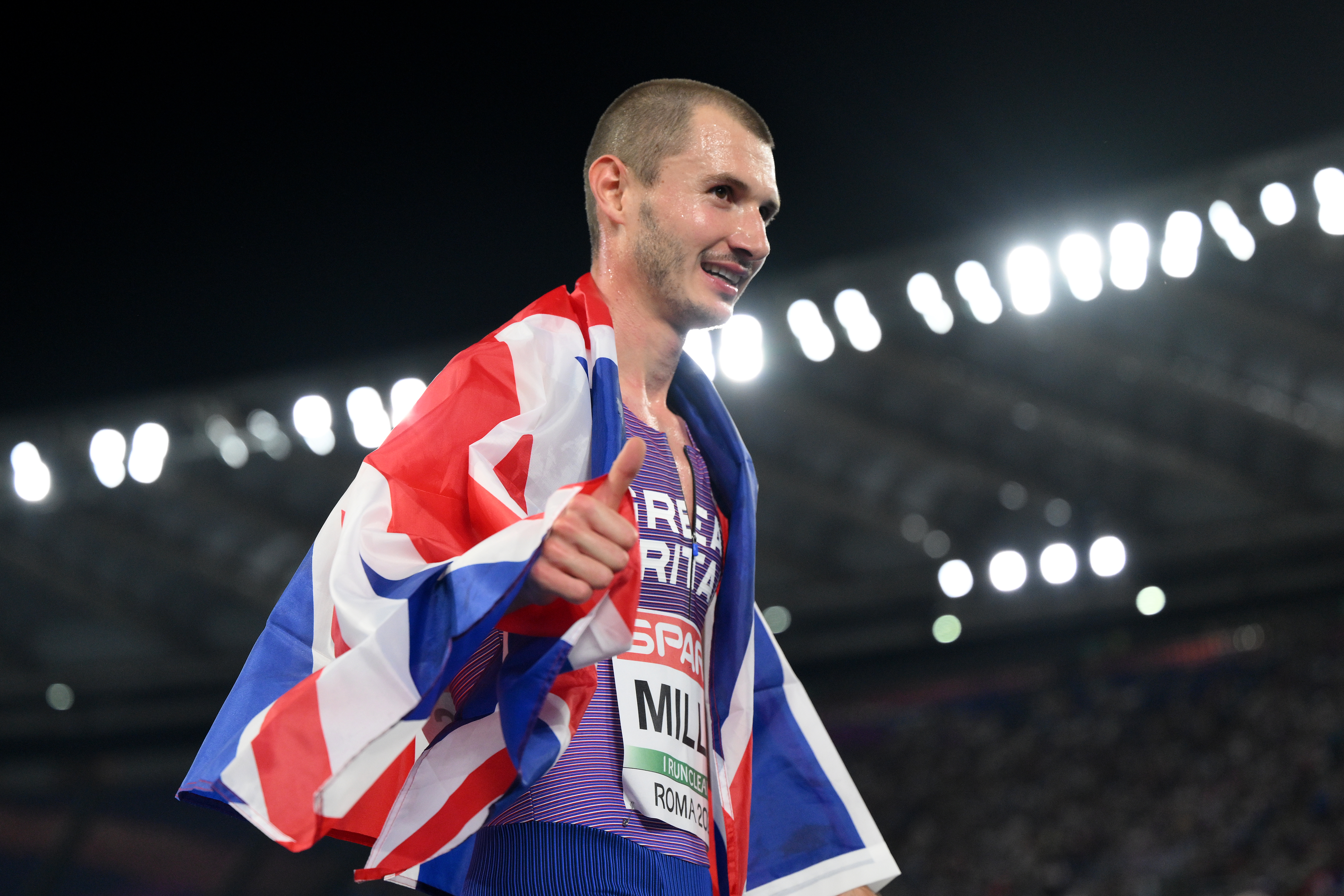 George Mills won silver at the European Athletic Championships