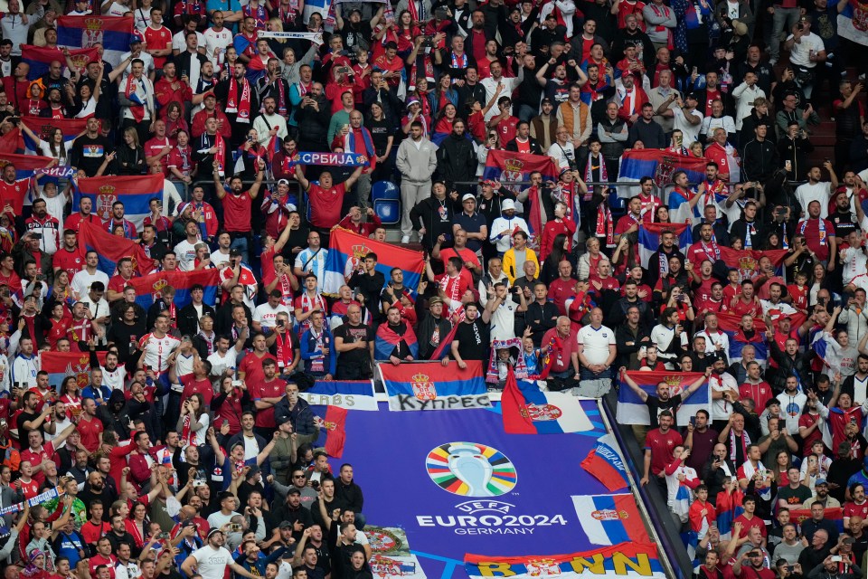 Serbia fans have been accused of 'transmitting a provocative message'