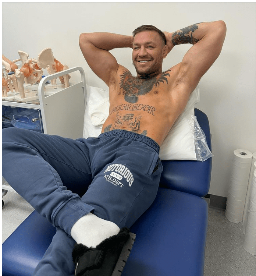 McGregor has appeared to lean into the rumours with a snap of him on a physio's table